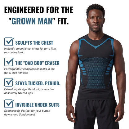 IKANAR™ Ultimate Men's Compression Shirt - Instant Slimming & Back Support